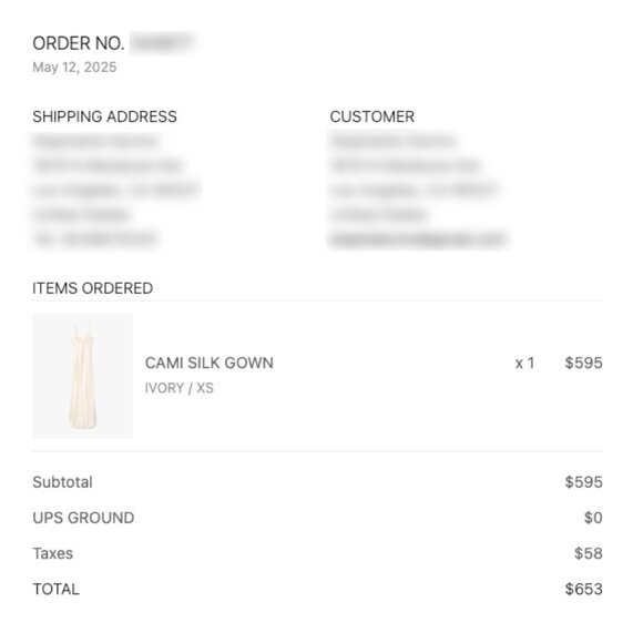 Nili Lotan Cami Silk Gown in Ivory XS - Picture 6 of 6